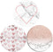 Collapsible Phone Bracket 360°Rotary Grips for Phones & Tablets(3 Pack) - Heart-Shaped Marble Rose Gold Geometry...