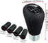 Abfer 6 Speed Shift Knob Leather Gear Stick Shifter Knobs Fit for Most Manual Transmission Vehicle Truck, Black...