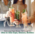 Aqua Paper Straws 10 Inch Extra Long - for Tall Drinks, Baby Shower, Parties, Cocktails - 100 Counts...
