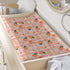 Peaches Fuirts Changing Pad Cover, Summer Peaches Prints Baby Nursery Diaper Changing Table Pad Cover, Unisex Peaches Checkered Pattern Diaper Cha...