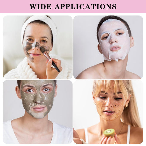 300 Sheets Facial Plastic Mask Disposable Facial Sheet Mask Transparent Face Mask Sheets for Skin Care DIY Spa Mask Moisture Retention...