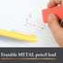 SUN-STAR Stylish Metal Pencil Metacil Retractable Click Pencils for Artist Drawing, Sketching, Non-Sharpening, Pencil Lead Color: Black H, Yellow...