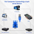 USB 2.0 to Serial 9-Pin RS232 Serial Adapter, DB-9 USB to Serial RS232 Converter Cable, USB 9-Pin Serial Cable, Serial to USB Adapter Support Wind...
