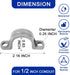 (30 Pack) Yariwiz 1/2 inch Plastic PVC Flex Electrical Conduit Strap Clamp Fittings...