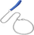 Metal Chain Heavy Duty Dog Leash, Chew Proof Dog Leash with Soft Handle for Over 50 lbs Large Size Pets Walking(4 ft. x 4.0 mm Blue)...