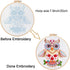 Louise Maelys Beginners Adults Embroidery Kit,Owl stamped pattern Practice kit,Starters cross stitch kit including embroidery hoop,cloth,needles, ...
