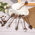 Fdit 6Pcs/Set Vintage Carved Coffee Spoon Teaspoon Retro Zinc Alloy Dessert Coffee Tableware Spoons Cutlery Kitchen(Red Bronze)...