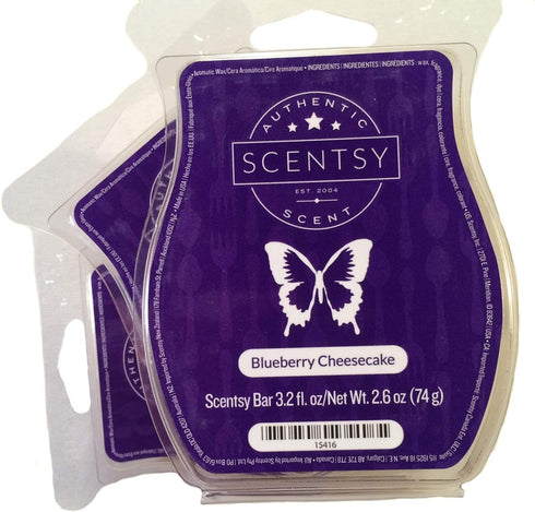 Scentsy, Blueberry Cheesecake, Wickless Candle Tart Warmer Wax 3.2 Oz Bar, 3-pack (3)...