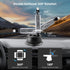 REYGEAK Suction Cup Car Mount with 1/4 Thread, 360° Rotation Windshield Car Mount for GoPro Hero 12 11 10 9 8 Insta360 X4 X3 Go3 DJI Action 4, Poc...