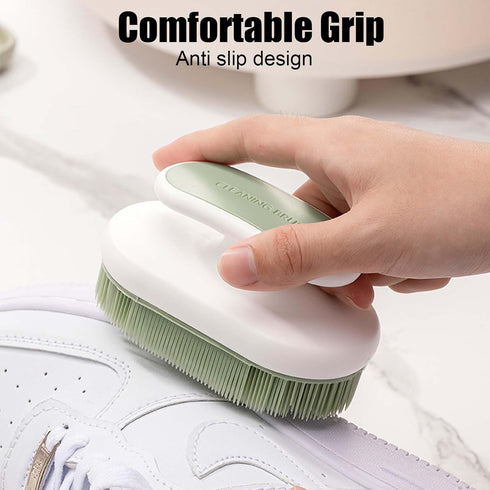 2Pcs Soft Bristle Cleaning Brush Silicone Laundry Stain Brush Small Household Washing Brush Scrub Brush for Cleaning Laundry Brush for Stains on C...