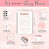 3 Month Fitness & Workout Planner for Women | Gym Journal, Weight Loss Tracker, Meal Planner, Self Care Habit Tracker - A5 Pink Watercolor...