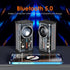 Portable Bluetooth Speaker with Lights, Transparent Wireless Mini Bluetooth Speaker with TWS, Perfect Small Speaker HD Sound and Bass for Office, ...