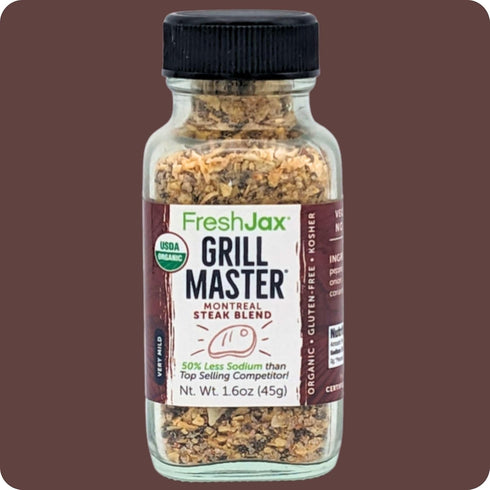 FreshJax Organic Surf n' Turf Seasonings Gift Set | 3 Sampler Sized | Fresh Bay, Rosy Cheeks Maple Bourbon, Grill Master Steak Blend | Handcrafted...