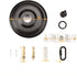 Vintage Steel Canopy Kit with Hardware for Chandelier or Swag Light Fixtures ,Heavy Duty,5 in Diameter,Includes Loop, Cross Bar and Mounting Screw...