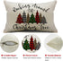 DFXSZ Christmas Pillow Covers 12x20 inch Christmas Tree Buffalo Porch Lumbar Pillow Covers Decor Farmhouse Outdoor Pillowcase for Couch Sofa...