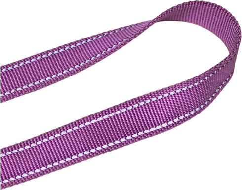 Heavy Duty Dog Leash for Large Dogs, Reflective Dog Training Leash with Neoprene Handle, Ideal for Walking, Running, and Training, 1" x 5ft, Purpl...