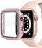Compatible for Apple Watch 44mm Series 4/5/6/SE Cover Built-in Tempered Glass Screen Protector,Bling Crystal Diamond Rhinestone Hard PC Protective...