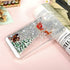 for iPhone X Case iPhone Xs Christmas Phone Case Glitter Sparkle Liquid Floating Case Shockproof Clear Soft TPU Bumper Case Xmas Santa Claus Silic...