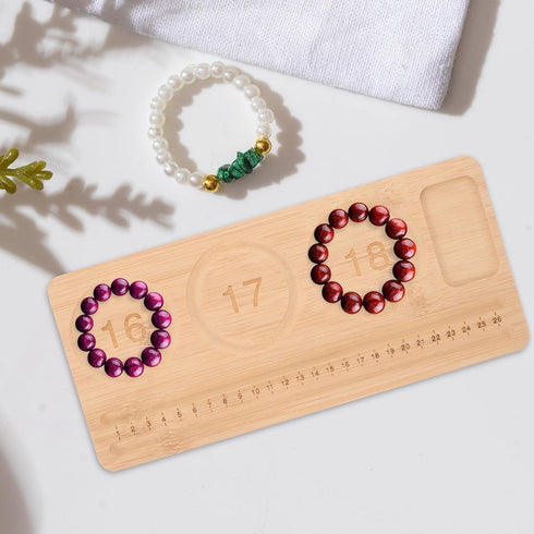 EXCEART Bead Board Beads Bracelets Jewelry Design Board Tray Bead Design Trays Bead Board Bracelet Beading Board Tray Jewelry DIY Beading Board Wo...