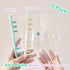 2 Pack A6 Soft PVC 6-Ring Binder Cover, Clear Budget Binder, Clear A6 6-Hole Planner Binder Cover, Milk Yellow Green Round Ring Binder Cover for R...
