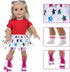 18 Inch Doll Accessories, Girl Doll Accessories, 7PC Travel Skating Sport Play Set, 18 inch Girl Doll Outdoor Sport Accessories (Not Include Doll)...
