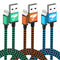 Aioneus iPhone Charger Cord 3ft 3Pack MFi Certified Lightning Cable Fast Charging Nylon Braided Phone Charger Cable Compatible with iPhone 14 13 P...