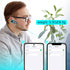 Bluetooth Headset, CVC8.0 Handsfree Bluetooth Earpiece, 16 Hrs Talk Time Noise Cancelling Single Ear Wireless Headset for Office Driving, Compatib...