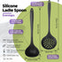 Silicone Soup Ladle Spoon Set of 2,Silicone Nonstick Large Skimmer Slotted Spoons,Kitchen Ladle Strainer Spoons Heat Resistant Cooking Utensil for...