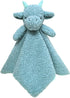 Baby Cyan Dragon Soft Stuffed Animal Security Blanket, Plush Dinosaur Character Lovey Blanket, Baby Shower/Nursery Gift, Cuddly Newborn, Infant, T...
