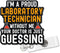 I'm a Proud Lab Tech Black Glitter Cute Badge Retractable with Alligator Clip, Funny Lab Tools ID Card Badge Holder Gifts for Scientist Doctor Nur...