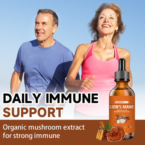 Lions Mane Mushroom Supplement for Memory, Focus & Clarity, Mushroom Supplement with Lion's Mane, Cordyceps, Reishi for Natural Immune Support, No...