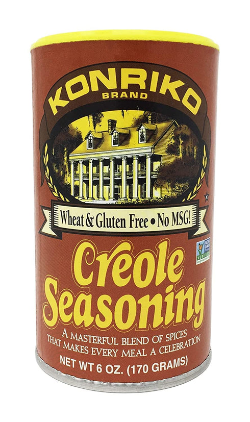 Konriko - Creole Seasoning 6 oz - Wheat Free - Gluten Free - No MSG...