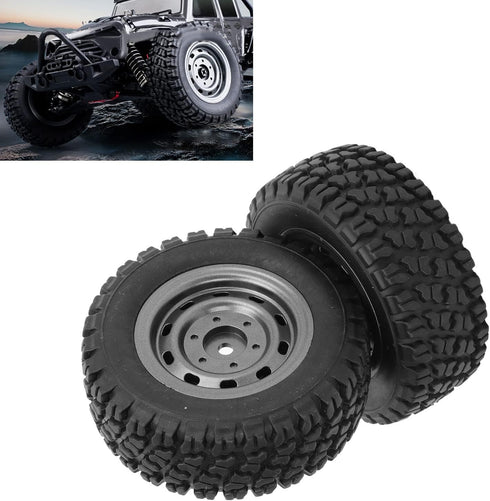 RC Off Road Tires, 2Pcs 82mm 1/16 RC Rubber Tires RC Car Spare Part for SCY 16103 1/16 RC Off Road Car...