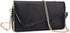 Clutch Wallet with Wristlet and Crossbody Strap for Smartphones or Phablets up to 5.7 Inch - Carrying Case - Frustration-Free Packaging - Black an...