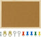 OWLKELA 17.7 X 13.3 Inch Cork Board Bulletin Board, Wall-Mounted Presentation, Message Notice Pin Board, Perfect for Office & Home Decor, School, ...