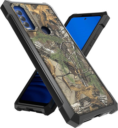 Ailiber for AT&T Motivate Max Phone Case(U668AA), Cricket Ovation 3 Case with Screen Protector, 2 Layer Structure Protection, Shockproof Corners T...