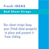 Levinsohn Fresh Ideas Bed Sheet Straps, For Use With All Fitted Sheet Sizes, 4-Pack, White...