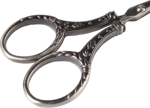 JubileeYarn Decorative Floral Embroidery Craft Scissors - Antique Silver - 1 Pair...