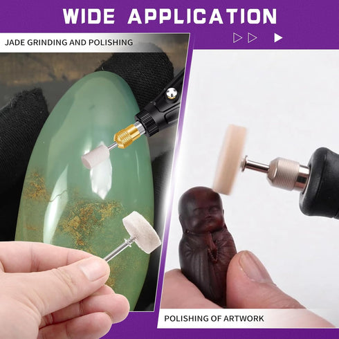 Polishing Buffing Wheel Compatible with Dremel Rotary Tool, 82Pcs Polishing Wheel for Rotary Tool Drill Polishing Kit, Different Shapes of Polishi...