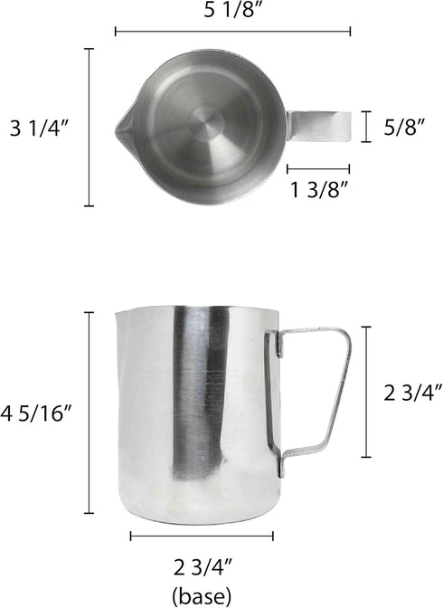 Thunder Group SLME012 Milk Pitcher without Ice Guard, 12-Ounce...