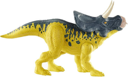 Jurassic World Toys Wild Pack Zuniceratops Herbivore Dinosaur Action Figure Toy with Movable Joints, Realistic Sculpting & Attack Feature, Kids Gi...