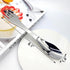 2pcs Stainless Steel 3 in 1 Spork Camping Cutlery, Knife, Spoon, Fork Cutlery Combo for Camping, Hiking, Fishing and Any Outdoor Activities...