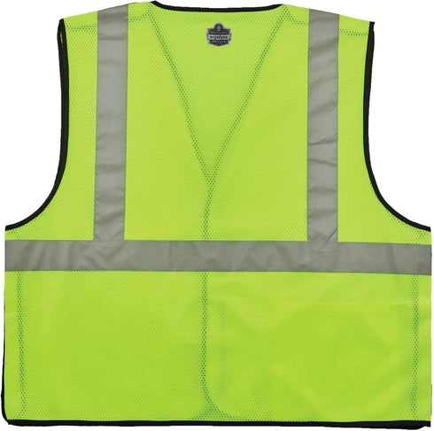 Ergodyne GloWear 8216BA ANSI High Visibility Breakaway Reflective Safety Vest with ID Badge Holder, Lime, Small/Medium...