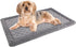 Dog Crate Pad 24x17 inch Gray Memory Foam Dog Bed Mat for Small Dog Cat Grey Washable Puppy Sleeping Bed Anti Slip...