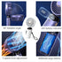 Handheld Portable Fan,Mini Personal Foldable Hand Fan,4000mAh,USB Rechargeable,5 Adjustable Speeds Desk Table Fan with Lanyard and LED Power indic...