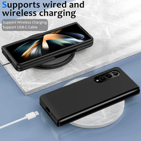 Z Fold 4 Liquid Silicone Case for Samsung Galaxy Z Fold4 5G, Slim Phone Case for Women Girls Soft Gel Rubber Ultra Thin Anti-Scratch Design Protec...