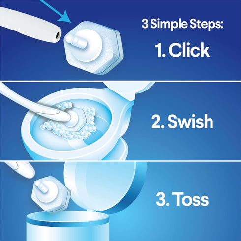 Clorox ToiletWand, Disinfecting Wand Refill Heads - Rainforest Rush, 10 Count (Package May Vary)...