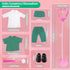 Doll Doctor Outfits and Medical Kit Accessories for 18 Inch Fashion Dolls, includes White Coat, Green Scrubs, Doctor Surgical Gown and Tools Plays...