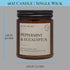 Peppermint & Eucalyptus Candles | Arctic Wicks Non Toxic Coconut Beeswax Candles | Natural Coconut Beeswax 9oz Amber Jar | Spa Wellness Candles Wa...