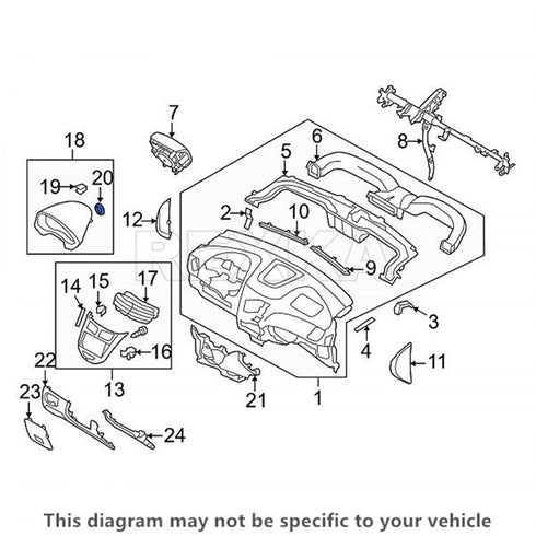 Rexka 50 pcs Trim Panel & Dash Console Clips for Hyundai Kia 84747-2L000 Accent Azera Elantra Sonata Tucson Volster Forte Rio Sorrento Soul...